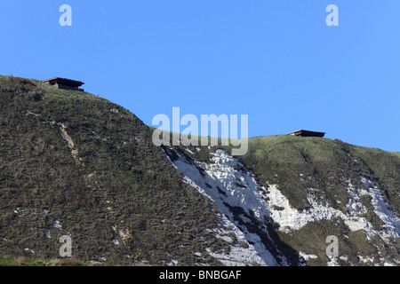 3177. WW2 Stellungen aus Samphire Hoe, Dover, Kent, UK Stockfoto