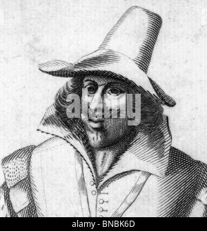 GUY (GUIDO) FAWKES (1570-1606) Mitglied der Schießpulver-Plot Verschwörer Stockfoto