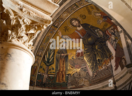 Jesus Christus - Pantokrator aus Florenz Kirche - San Miniato al Monte Stockfoto