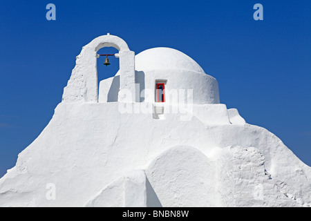 die Kirche Panagia Paraportiani, Mykonos-Stadt, Insel Mykonos, Cyclades, Ägäische Inseln, Griechenland Stockfoto