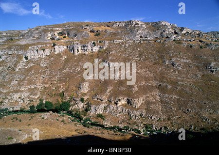 Italien, Basilicata, Matera, Murgia-Plateau und Gravina Stockfoto