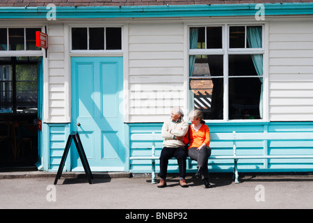 Grosmont Station auf der North Yorkshire Moors Railway in der Nähe von Whitby Stockfoto