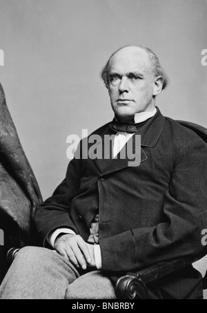 Porträt-Foto-c1860s der Salmon P Chase (1808-1873) - US-Finanzminister (1861 – 1864) und US Chief Justice (1864-1873). Stockfoto