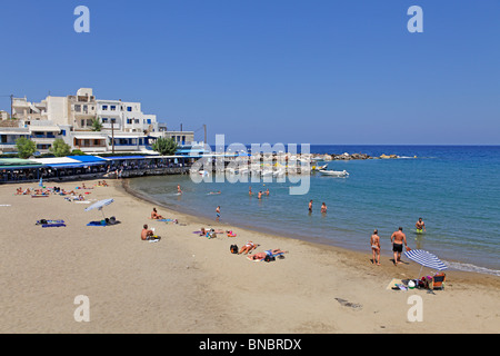 Sandstrand bei Apollonas, Insel Naxos, Cyclades, Ägäische Inseln, Griechenland Stockfoto