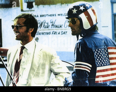 EASY RIDER 1969 Columbia Film mit Jack Nicholson und Peter Fonda auf der rechten Seite Stockfoto