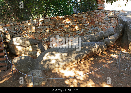 Kouros in der Nähe von Flerio, Insel Naxos, Cyclades, Ägäische Inseln, Griechenland Stockfoto