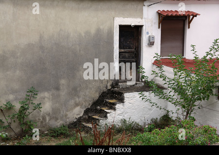 Straßenszene, Skala Kalarachi, Thassos, Griechenland, September 2009 Stockfoto