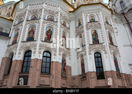 Rückwand der Uspenski-Kathedrale im Kiewer Höhlenkloster Stockfoto
