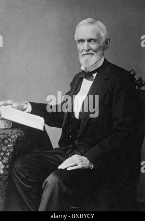 Portrait-Foto ca. 1880 s von Jefferson Davis (1808 – 1889) - Präsident der Konföderierten Staaten von Amerika von 1861 bis 1865. Stockfoto