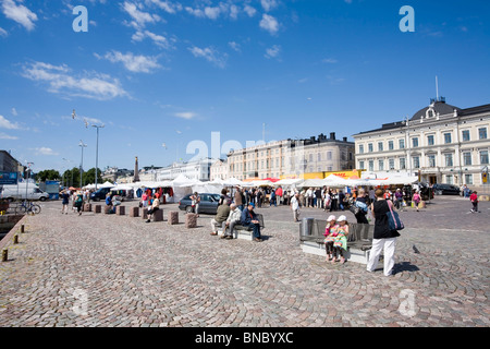 Market Square Kauppatori Helsinki Finnland Europe Stockfoto