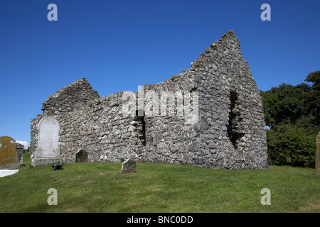 13. Jahrhundert Cranfield Kirche und Friedhof am Ufer des Lough Neagh County Antrim-Nordirland Vereinigtes Königreich Stockfoto