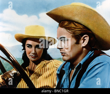 RIESIGE 1956-Warner-Film mit James Dean und Elizabeth Taylor Stockfoto