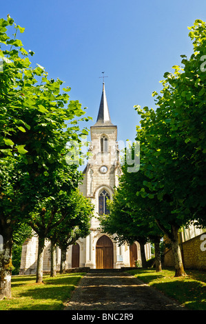 Boussay Church, Indre-et-Loire, Frankreich. Stockfoto