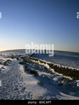 Winter-Szene Handley Lyme in der Nähe von Lyme Park Cheshire England Stockfoto