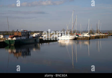 Boote in Ballyronan Marina Lough Neagh County Derry Londonderry Nordirland Vereinigtes Königreich Stockfoto