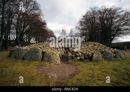 Schottland-Balnuaran von Schloten prähistorischen Grabstätten Cairns Stockfoto