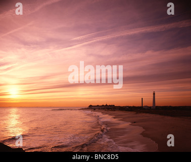Jersey Shore bei Sonnenuntergang, NJ Stockfoto
