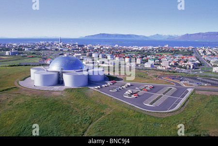 Perlan Restaurant in Reykjavik, Island Stockfoto