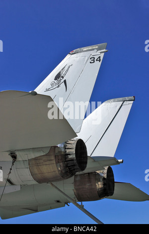 Ende der Grumman F-14 Tomcat Navy Fighter jet Calverton Long Island NY Stockfoto