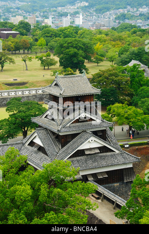 Uto-Yagura, Burg Kumamoto, Kumamoto-Präfektur, Kyushu Region Insel Kyushu, Japan Stockfoto