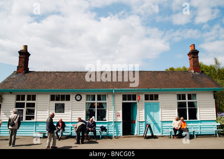 Grosmont Station auf der North Yorkshire Moors Railway in der Nähe von Whitby Stockfoto