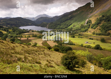 Großbritannien, Wales, Snowdonia, malerische Landschaft oberhalb Llyn Gwynant Stockfoto