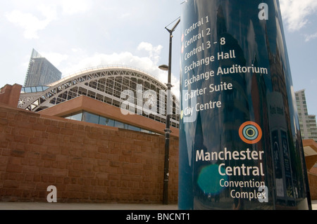 Manchester zentrale Konvention komplexe Center Veranstaltungsort Ausstellung Ausstellungen Messe zeigt Zentren Stockfoto