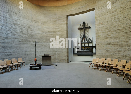 Kapelle der Versöhnung, Berliner Mauer, Bernauer Straße, Versöhnungskirche, Bezirk Mitte, Berlin, Deutschland, Europa Stockfoto