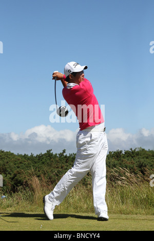 Kevin Sangwook Na ist eine koreanisch-amerikanischen professioneller Golfspieler, die Z.z. auf der PGA Tour bei der British Open Golf in St. Andrews, Schottland, Großbritannien, Juli 2010 Stockfoto