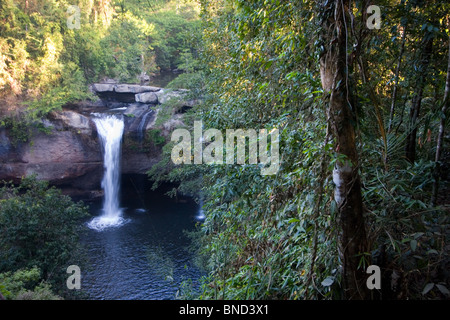 Haew Suwat Wasserfall im Nationalpark Khao Yai, Thailand Stockfoto