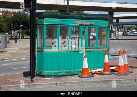 Sicherheit stand für Mersey-Tunnel in Liverpool UK Stockfoto