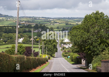 steile Straße nach Banbridge im Rathfriland County down Nordirland Vereinigtes Königreich Stockfoto