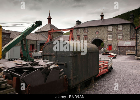 Großbritannien, Wales, Snowdonia, Llanberis, National Slate Museum Haupthof Stockfoto