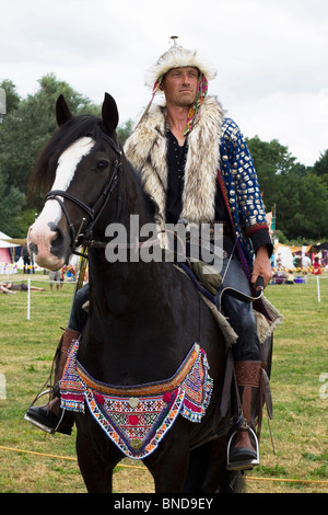 Mongolische Kavallerie in der Schlacht von Tewksbury Stockfoto