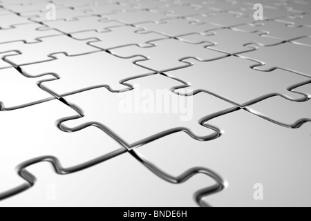 Leeres puzzle Stockfoto