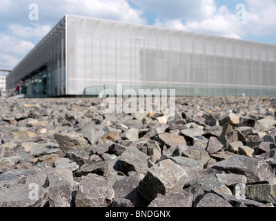 Neue Messe am Topographie des Terrors der Stelle des ehemaligen Gestapo-Polizeipräsidium in Berlin Deutschland Stockfoto