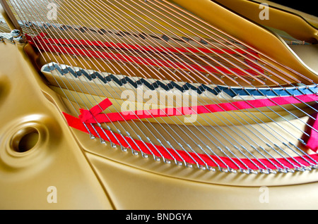 Steinway-Flügel (innen) Stockfoto