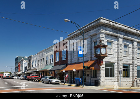 Die Innenstadt von Mount Airy, North Carolina Stockfoto