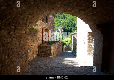 Das Dorf Minerve, Herault, Languedoc, Südfrankreich Stockfoto