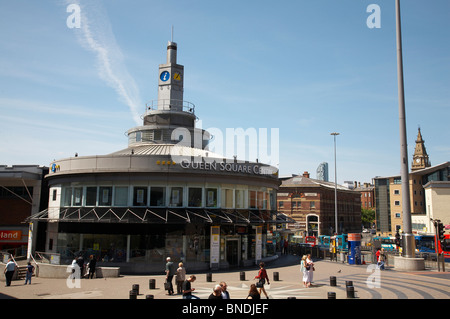 Queen Square Centre Ticket und Reiseinformationen in Liverpool UK Stockfoto