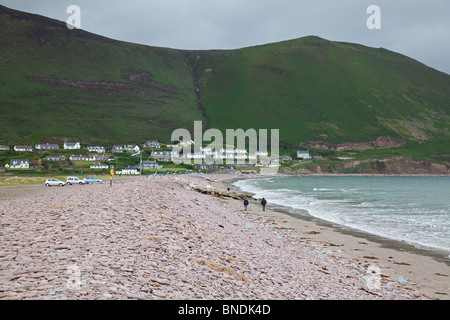 Rossbeigh Strand an einem trüben Tag, Co. Kerry, Irland Stockfoto