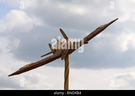 Spitfire-Wicker-Modell Stockfoto