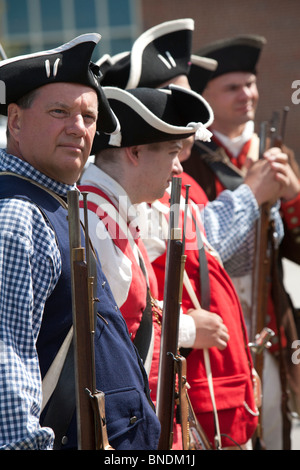 Unabhängigkeitskrieg Reenactors Stockfoto