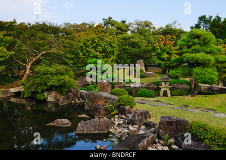Tsukiyama-Chisen-keine-Niwa, Koko-En Garten, Hyogo-Präfektur, Kansai-Region, Insel Honshu, Japan Stockfoto