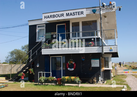 blau weiß Hafen Harbor Master Büro modern Stockfoto