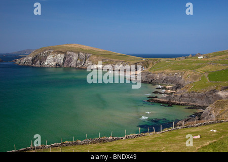 Slea Head Dingle Halbinsel County Grafschaft Kerry im Frühlingssonnenschein Republik von Irland Irland Europa Stockfoto