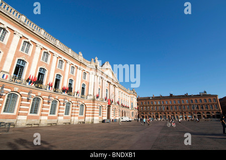 Capitole de Toulouse / das Rathaus in der Place du Capitole, Toulouse, Midi-Pyrenäen, Frankreich Stockfoto