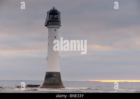 Der Leuchtturm Bell Rock (12 Meilen vor der Küste von Arbroath), Angus, Schottland Stockfoto