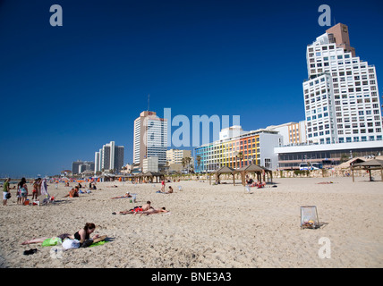 Frischman Strand in tel Aviv - Israel Stockfoto