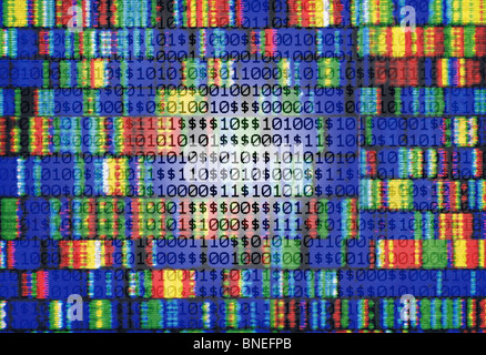 Genotyp, gen, Gentechnik, DNA-Sequenz Stockfoto